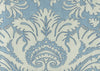 Borghese, Navy Windsor Blue Sky on Cream Linen