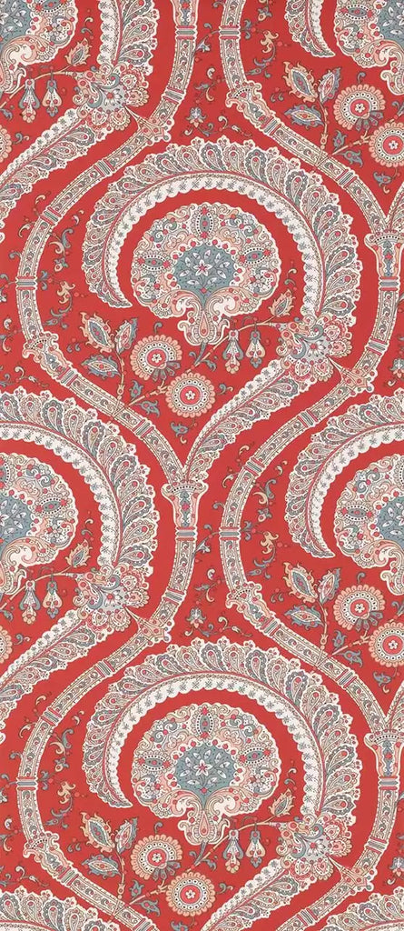 Les Indiennes Paisley Damask 01  Wallpaper | Nina Campbell Europe