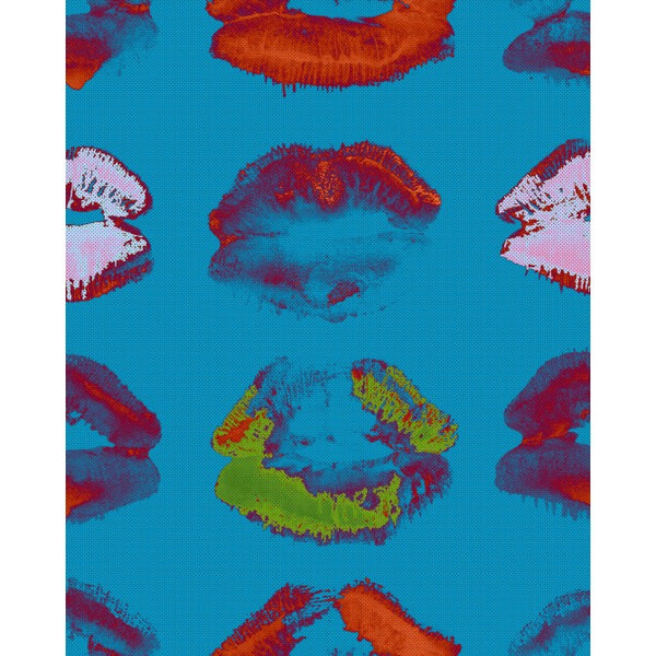 Neon Kiss - Blue Wallcovering | Mind the Gap