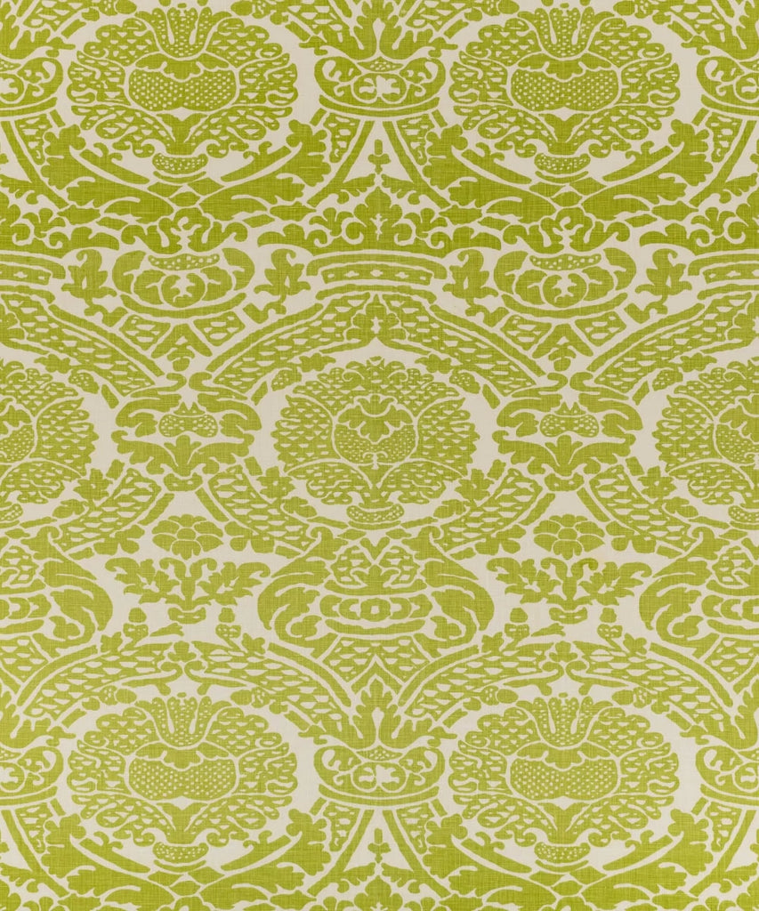 New Jungle on Taj Ecru Linen