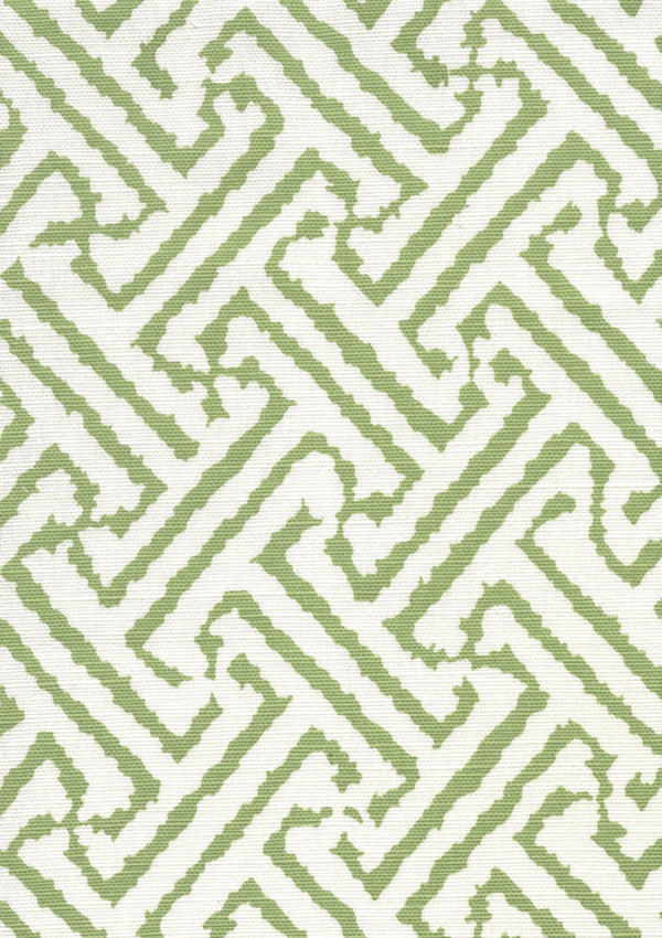 Java Grande New Jungle on Tint Screen Printed - White Fabric | China Seas