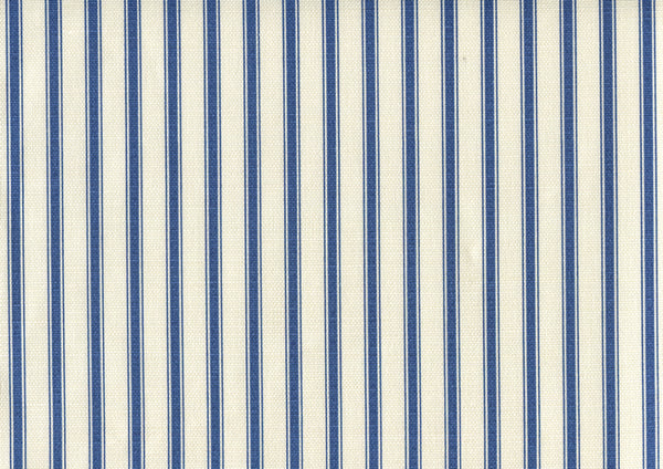 Chapelle Stripe New Navy on Tint Screen Printed Fabric | China Seas