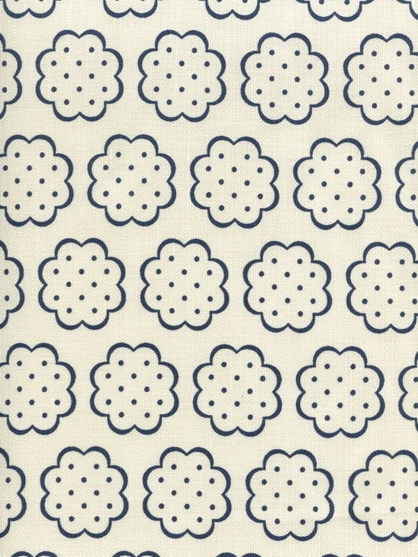 Sybil, New Navy on Tint Wallcoverings | Quadrille