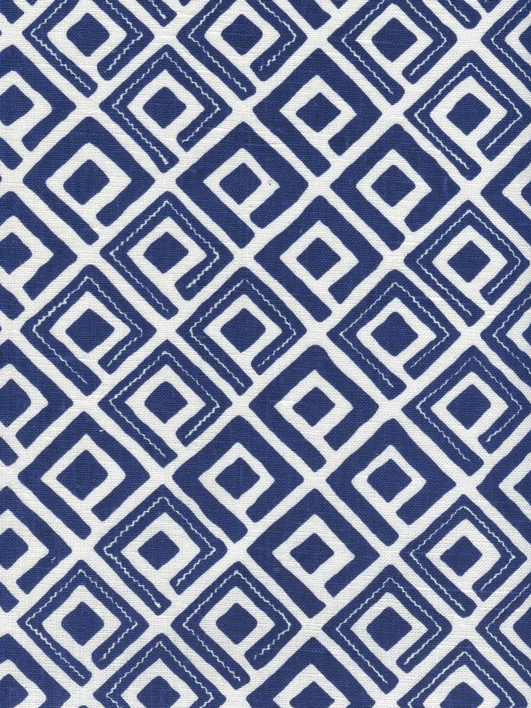 New Navy on White Linen