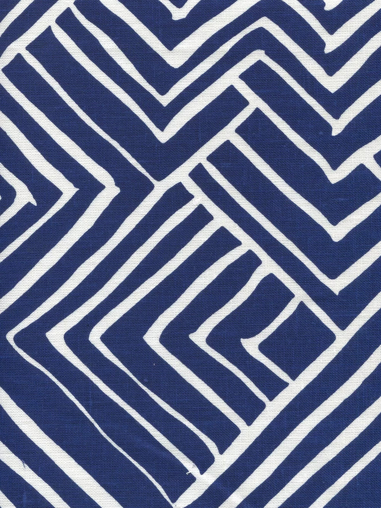 New Navy on White Linen