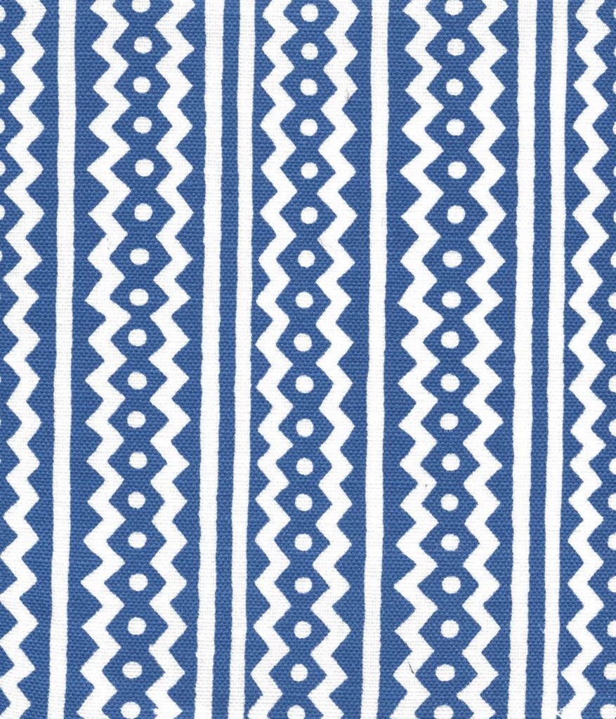 New Navy on White Linen Cotton