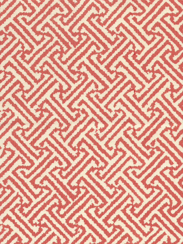 Java Java New Shrimp on Tint Screen Printed - White Fabric | China Seas