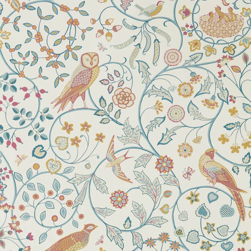 Newill Wallpaper Saffron Indigo | William Morris