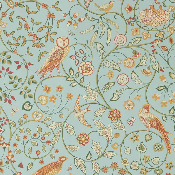 Newill Wallpaper Russet Peppermint | William Morris