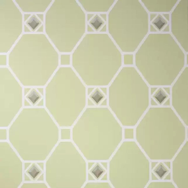 Huntly 03 - Chartreuse Wallcovering | Nina Campbell