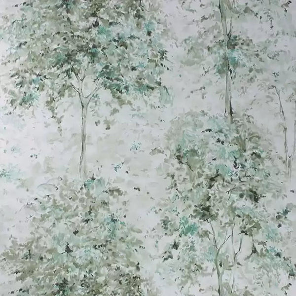 Lochwood 03 - Celadon Green Wallcovering | Nina Campbell