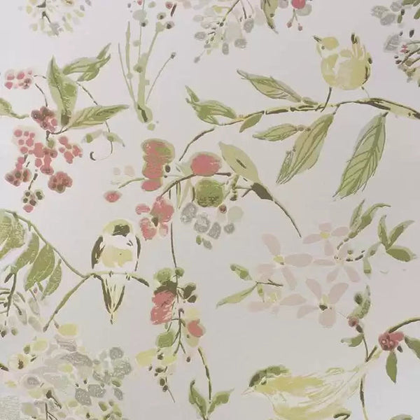 Penglai 04 - Soft White Wallcovering | Nina Campbell