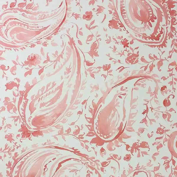 Pamir 06 - Coral Pink Wallcovering | Nina Campbell