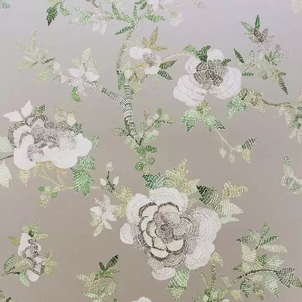 Perdana 05 - Greige Wallcovering | Nina Campbell