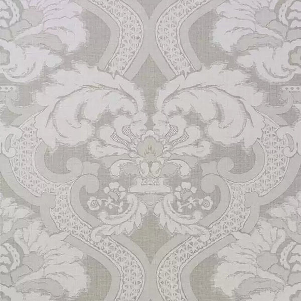 Meredith 02 - Neutral Gray Wallcovering | Nina Campbell