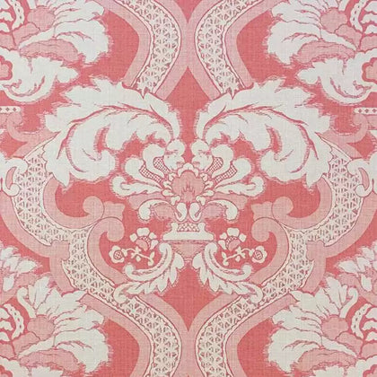 Meredith 04 - Coral Pink Wallcovering | Nina Campbell
