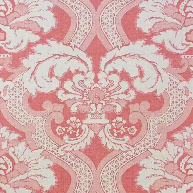 DWCY-900461 Meredith 04 Coral Pink designer-wallcoverings-los-angeles