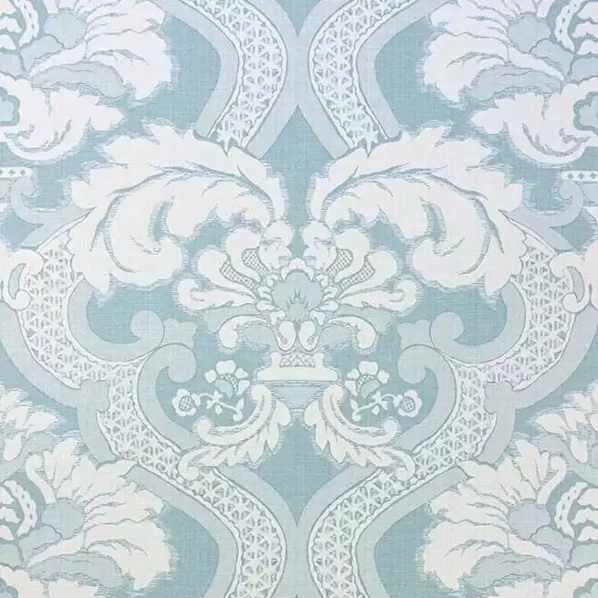 DWCY-900461 Meredith 06 Aqua Blue designer-wallcoverings-los-angeles