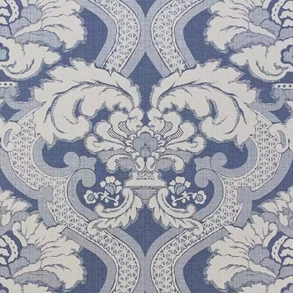 Meredith 07 - Delft Blue Wallcovering | Nina Campbell