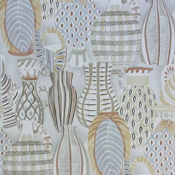 Collioure 02 - Brown Wallcovering | Nina Campbell