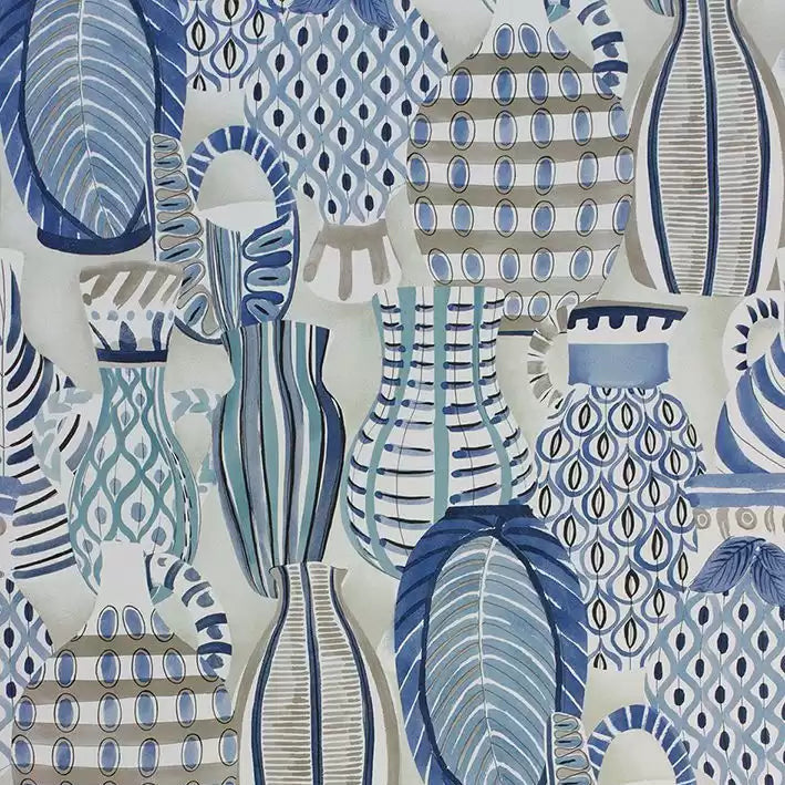DWCY-900461 Collioure 04 Blue designer-wallcoverings-los-angeles