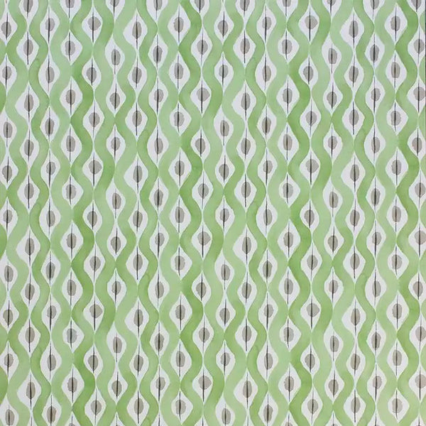 Beau Rivage 05 - Chartreuse Green Wallcovering | Nina Campbell