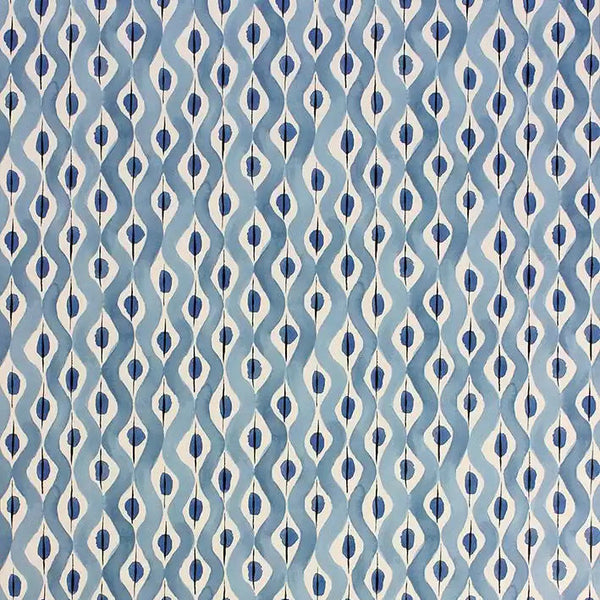 Beau Rivage 06 - Blue Wallcovering | Nina Campbell