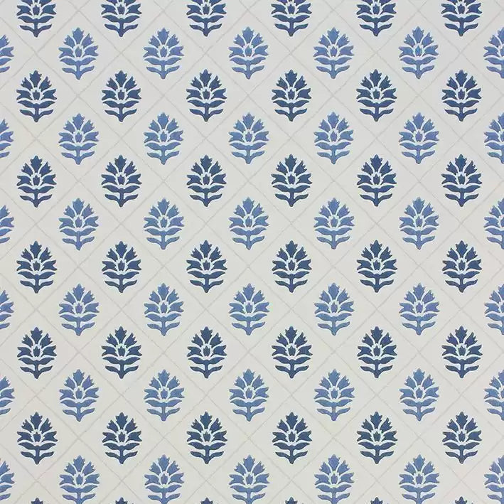 DWCY-900461 Camille 01 Blue designer-wallcoverings-los-angeles