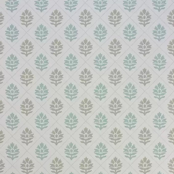 Camille 03 - Blue Wallcovering | Nina Campbell