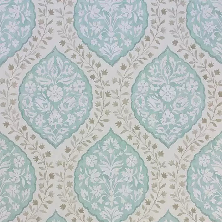 DWCY-900461 Marguerite Damask 05 Blue designer-wallcoverings-los-angeles