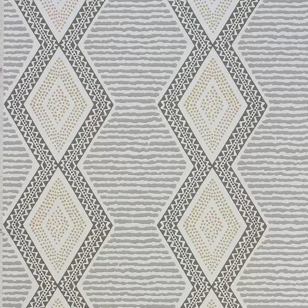 Belle Ile Stripe 02 - Brown Wallcovering | Nina Campbell