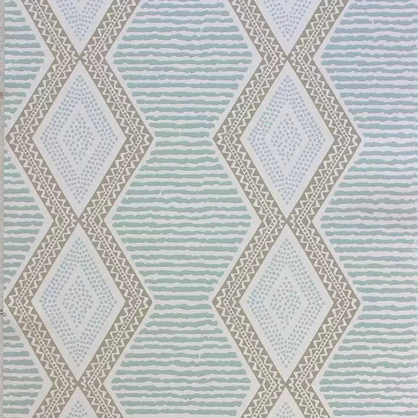 Belle Ile Stripe 04 - Blue Wallcovering | Nina Campbell