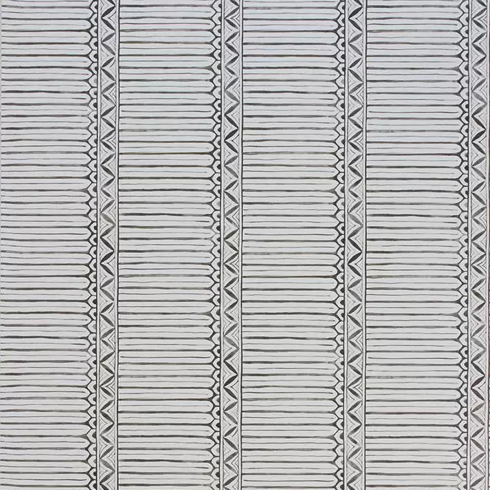 DWCY-900461 Dormiers Stripe 01 Black designer-wallcoverings-los-angeles