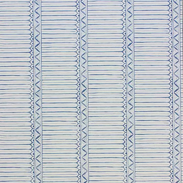 Dormiers Stripe 04 - Blue Wallcovering | Nina Campbell