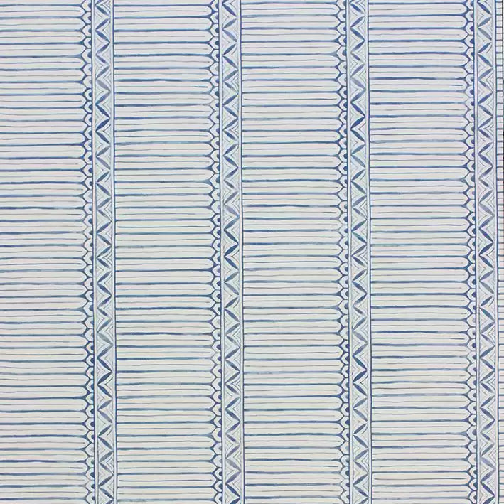 DWCY-900461 Dormiers Stripe 04 Blue designer-wallcoverings-los-angeles