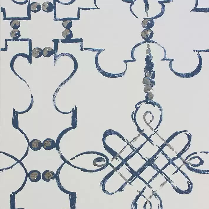DWCY-900461 Portavo Damask 03 Blue designer-wallcoverings-los-angeles