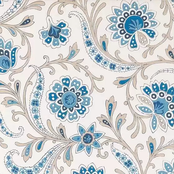 DWCY-900461 Baville 05 Blue designer-wallcoverings-los-angeles