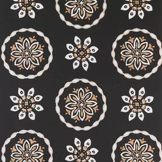 Garance 05 - Black Wallcovering | Nina Campbell
