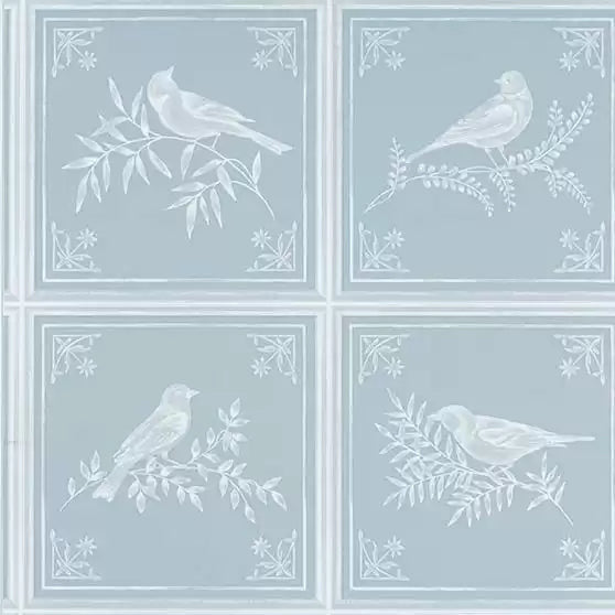 DWCY-900461 Fortoiseau 04 Pale Blue designer-wallcoverings-los-angeles