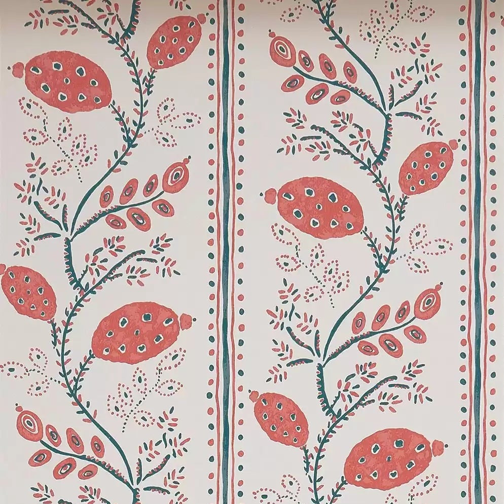 DWCY-900461 Pomegranate Trail 05 Pink designer-wallcoverings-los-angeles