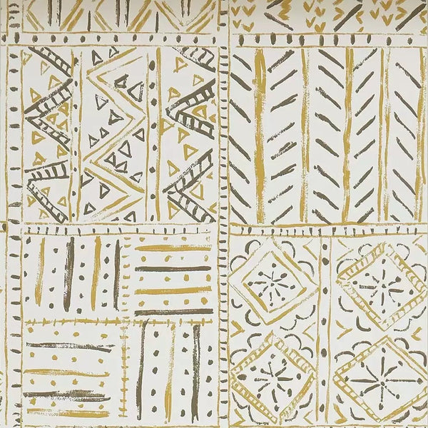 Cloisters 01 - Brown Wallcovering | Nina Campbell