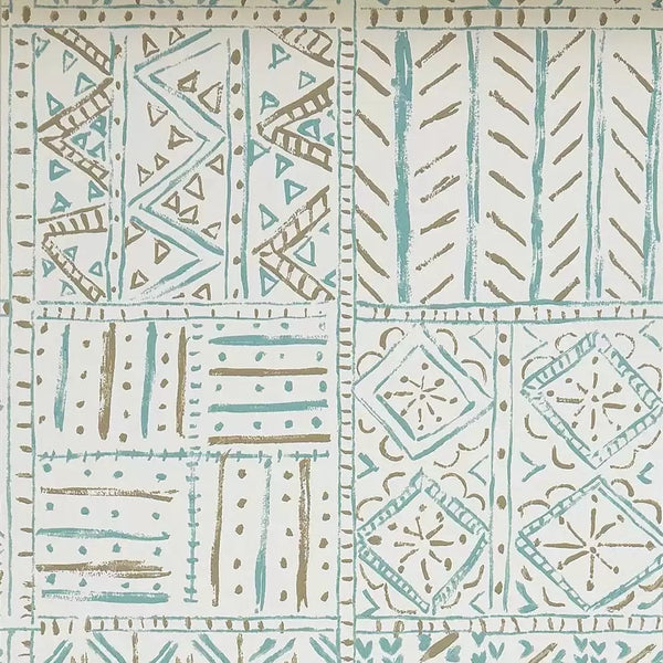 Cloisters 02 - Blue Wallcovering | Nina Campbell