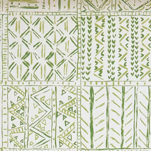 Cloisters 03 - Green Wallcovering | Nina Campbell