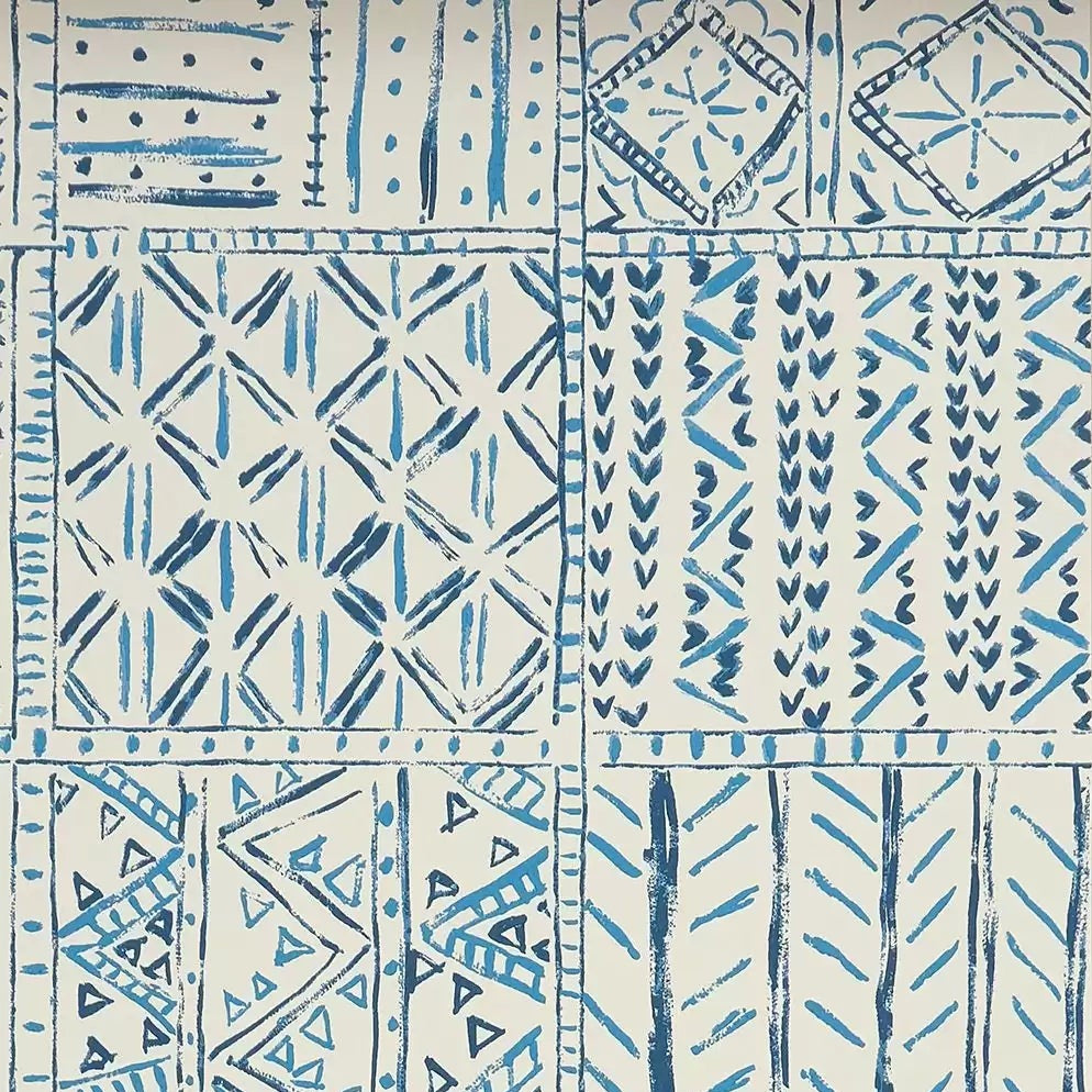 DWCY-900461 Cloisters 04 Blue designer-wallcoverings-los-angeles