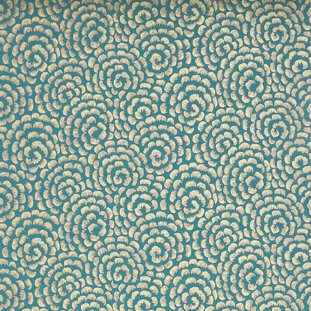 DWCY-900461 Kingsley Fans 01 Blue designer-wallcoverings-los-angeles