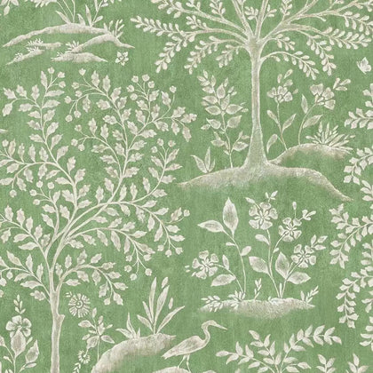 Foret 05 - Green Wallcovering | Nina Campbell