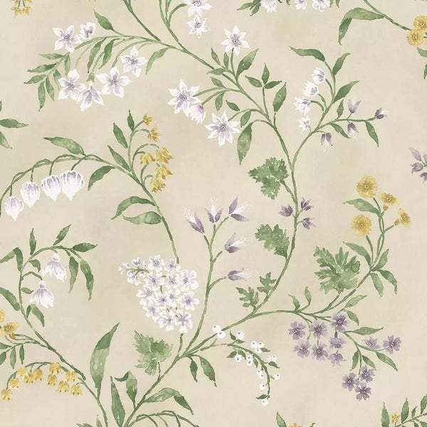 Almora 02 - Green Wallcovering | Nina Campbell