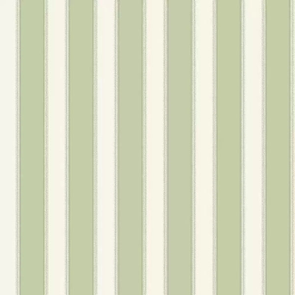 Sackville Stripe 01 - Green Wallcovering | Nina Campbell