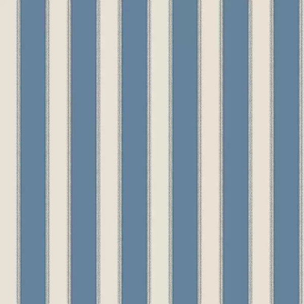 Sackville Stripe 05 - Blue Wallcovering | Nina Campbell