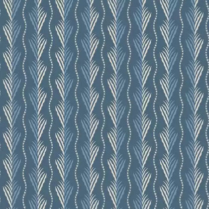 Meridor Stripe 06 - Blue Wallcovering | Nina Campbell